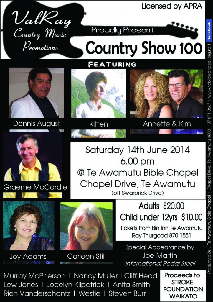 100TH COUNTRY SHOW VALRAY